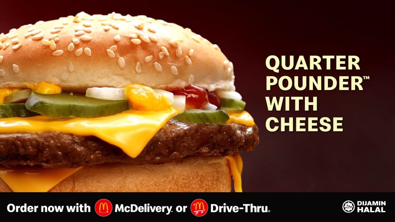 McDonald's — McDonalds 'Quater Pounder with cheese' 6s